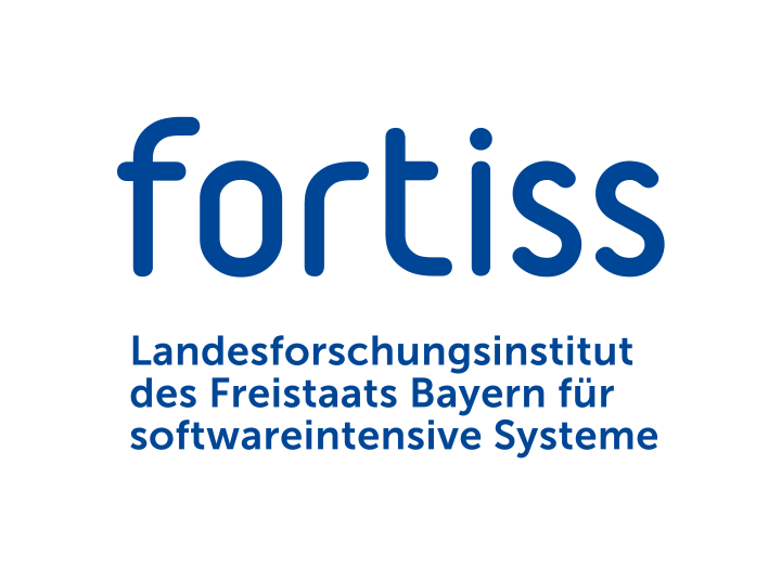 Logo fortiss Institut RGB blau Schutzraum